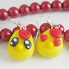 Handmade Fimo Earring, Bead size:10-15mm, Sold by Dozen 