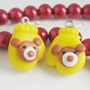 Handmade Fimo Earring, Bead size:10-15mm, Sold by Dozen 