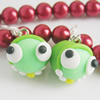 Handmade Fimo Earring, Bead size:10-15mm, Sold by Dozen 