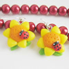 Handmade Fimo Earring, Bead size:10-15mm, Sold by Dozen 