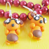 Handmade Fimo Earring, Bead size:10-15mm, Sold by Dozen 