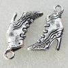 10% discount, Stock, zinc alloy Charms 10mm, antique silver, Sold by Bag ( stock:2 bags )