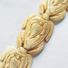 Natural Tibetan Yak Bone Beads, Handmade Animal, 38x50mm, Sold by PC