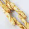 Natural Tibetan Yak Bone Beads, Handmade Bodhisattva, 15x45mm, Sold by PC