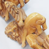 Natural Tibetan Yak Bone Beads, Handmade Animal, 40x27mm, Sold by PC