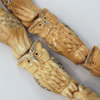 Natural Tibetan Yak Bone Beads, Handmade Animal, 28x14mm, Sold by PC