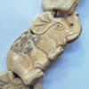 Natural Tibetan Yak Bone Beads, Handmade Animal, 55x27mm, Sold by PC