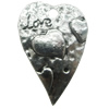 Message charm, Zinc Alloy Jewelry Findings, Lead-free, Heart 23x35mm, Sold by bag