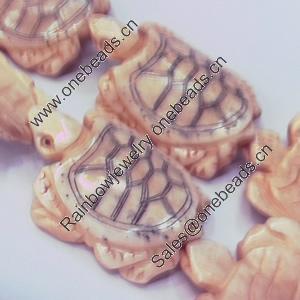 Natural Tibetan Yak Bone Beads, Handmade Animal, 39x48mm, Sold by PC