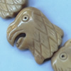 Natural Tibetan Yak Bone Beads, Handmade Animal, 32x26mm, Sold by PC