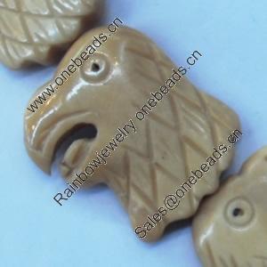 Natural Tibetan Yak Bone Beads, Handmade Animal, 32x26mm, Sold by PC