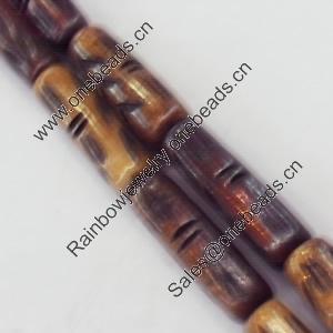 Natural Tibetan Yak Bone Beads, Handmade column, 25x7mm, Sold by PC