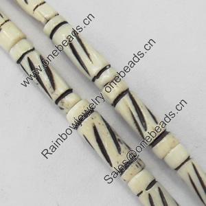 Natural Tibetan Yak Bone Beads, Handmade column, 5x18mm, Sold by PC