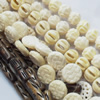 Natural Tibetan Yak Bone Beads, Handmade mix style, 12mm-30mm, Sold by Group