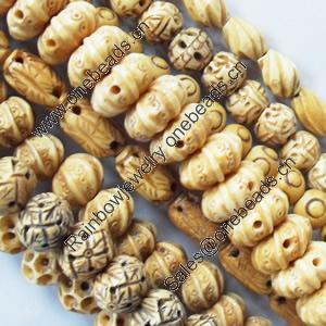 Natural Tibetan Yak Bone Beads, Handmade mix style, 15mm-28mm, Sold by Group