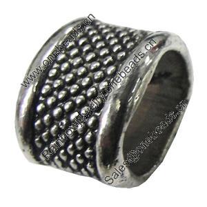 Slider, Zinc Alloy Bracelet Findinds, Lead-free, 11x14mm, Hole:10x6mm, Sold by KG 