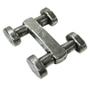 Slider, Zinc Alloy Bracelet Findinds, Lead-free, 33x22mm, Sold by KG