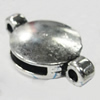 Slider, Zinc Alloy Bracelet Findinds, Lead-free, 19x17mm, Hole:14x3mm, Sold by KG