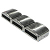 Slider, Zinc Alloy Bracelet Findinds, Lead-free, 38x11mm, Hole:10x3mm, Sold by KG 