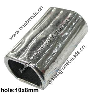 Slider, Zinc Alloy Bracelet Findinds, Lead-free, 22x14mm, Hole:10x8mm, Sold by KG 