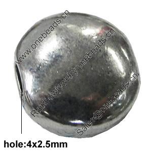 Slider, Zinc Alloy Bracelet Findinds, Lead-free, 14mm, Hole:14x2.5mm, Sold by KG