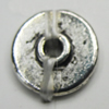 Beads, Zinc Alloy Jewelry Findings, Lead-free, Coin 9mm, Sold by Bag