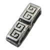 Slider, Zinc Alloy Bracelet Findinds, Lead-free, 15x5mm, Hole:5.5x2mm, Sold by KG 