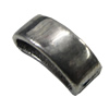 Slider, Zinc Alloy Bracelet Findinds, Lead-free, 13x5mm, Hole:10x2mm, Sold by KG 