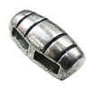 Slider, Zinc Alloy Bracelet Findinds, Lead-free, 18x9mm, Hole:6x2mm, Sold by Bag KG