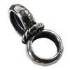 Slider, Zinc Alloy Bracelet Findinds, Lead-free, 19x10mm, Hole:7mm, Sold by KG 