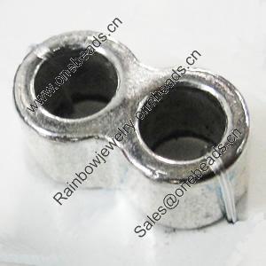 Slider, Zinc Alloy Bracelet Findinds, Lead-free, 16x9mm, Hole:5mm, Sold by KG