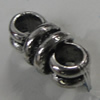 Slider, Zinc Alloy Bracelet Findinds, Lead-free, 13x6mm, Hole:3mm, Sold by KG
