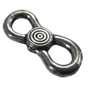 Slider, Zinc Alloy Bracelet Findinds, Lead-free, 23x9mm, Hole:5x6mm, Sold by KG