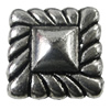 Slider, Zinc Alloy Bracelet Findinds, Lead-free, 24x24mm, Hole:13x2mm, Sold by Bag 