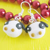 Handmade Fimo Earring, Bead size:10-15mm, Sold by Dozen 