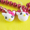 Handmade Fimo Earring, Bead size:10-15mm, Sold by Dozen 