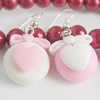 Handmade Fimo Earring, Bead size:10-15mm, Sold by Dozen 