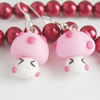 Handmade Fimo Earring, Bead size:10-15mm, Sold by Dozen 