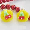 Handmade Fimo Earring, Bead size:10-15mm, Sold by Dozen 