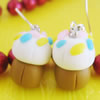 Handmade Fimo Earring, Bead size:10-15mm, Sold by Dozen 