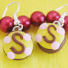 Handmade Fimo Earring, Bead size:10-15mm, Sold by Dozen 