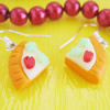 Handmade Fimo Earring, Bead size:10-15mm, Sold by Dozen 