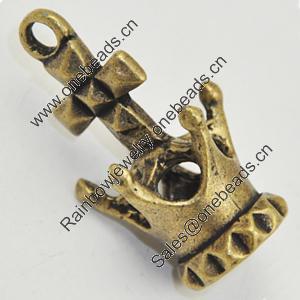 Pendant, Zinc Alloy Jewelry Findings, Lead-free, 40x23mm, Sold by PC