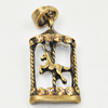 Zinc Alloy Charm/Pendant with Crystal, Lead-free, 37x45mm, Sold by PC