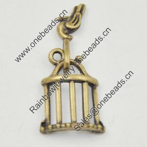 Pendant, Zinc Alloy Jewelry Findings, Lead-free, 19x13mm, Sold by Bag