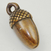 Pendant, Zinc Alloy Jewelry Findings, Lead-free, Fruit 17x7mm, Sold by Bag
