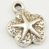 Pendant, Zinc Alloy Jewelry Findings, Lead-free, Flower 13x10mm, Sold by Bag