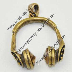 Zinc Alloy Charm/Pendant with Crystal, Lead-free, Casque 33x27mm, Sold by PC
