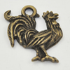Pendant, Zinc Alloy Jewelry Findings, Lead-free, Animal 20x19mm, Sold by Bag