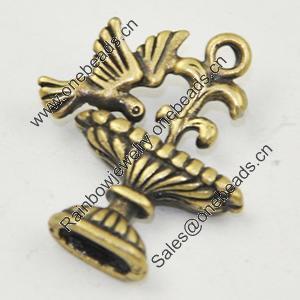 Pendant, Zinc Alloy Jewelry Findings, Lead-free, 21x18mm, Sold by Bag